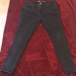 Dark denim jeans